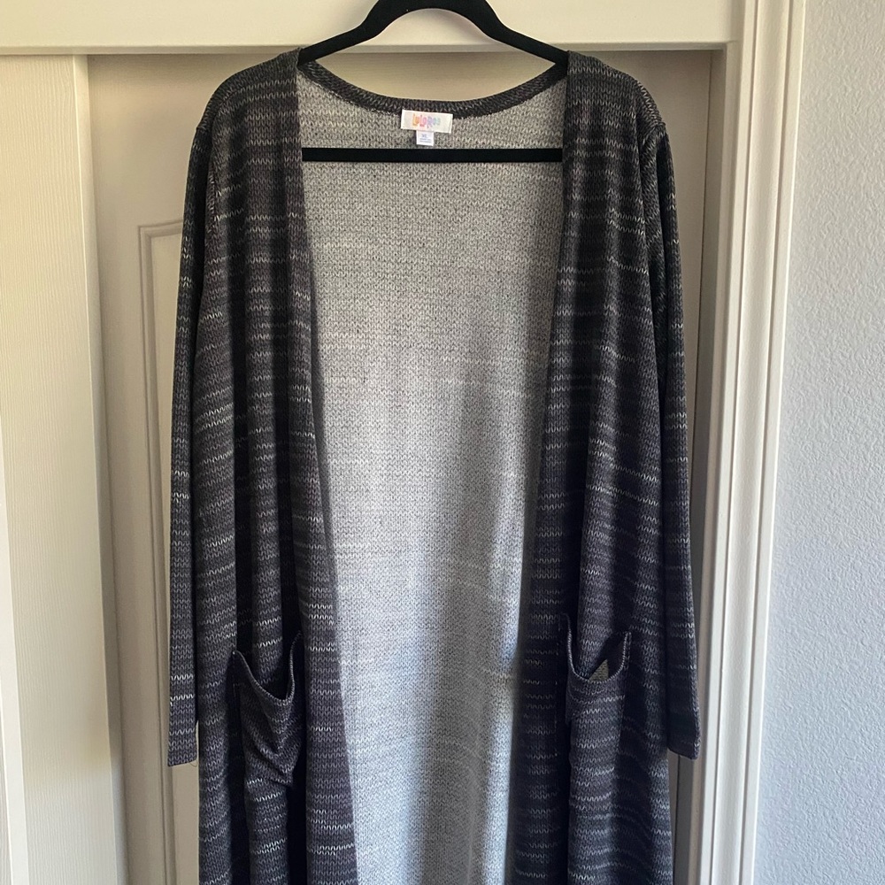 NWT LuLaRoe Sarah Knit Print Duster XL
